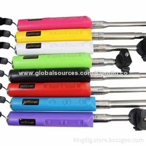Bluetooth extensible monopod for iOS and Android cellphone and pad